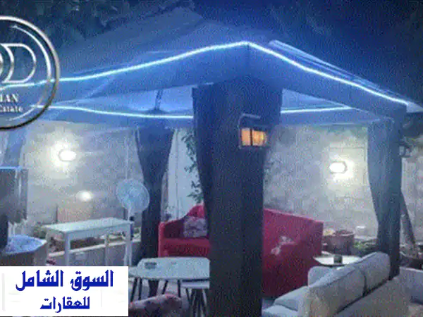 رقم الاعلان 7337 شقة أرضية شبه فيلا مفروشة للإيجار...