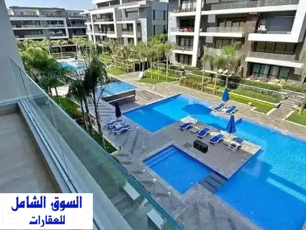 استلام فوري !! نص تشطيب شقه للبيع امام الحامعه مباشر دور متكرر وفيو خيالي vip لوكيشن 171 م 3 غرف 3 حمام فيو بوول & لاند سكيب بجوار ماونتن فيوميفيدا