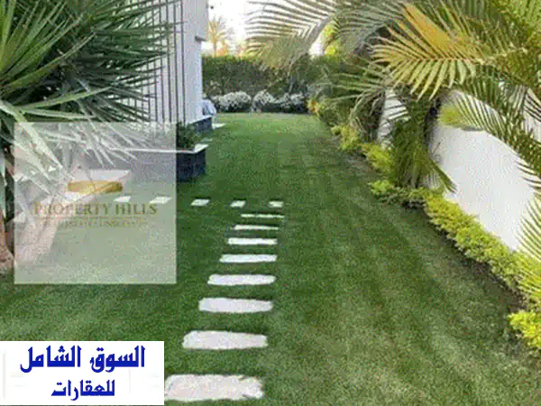 فيلا بسعر الكاش في الباتيو تاون بتشطيب كامل بفيو علي مساحات خضراء بجوار auc 3