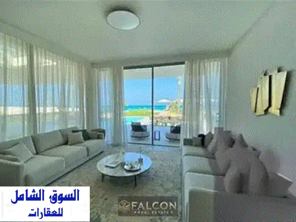 شاليه لقطه بخصم 40  كاشف البحر بالكامل فيو ولا اروع(3 غرف) للبيع في تلال الساحل الشمالي Telal north coast بجوار لافيستا كاسكادا ومراسي وامواج وهاسيندا 3