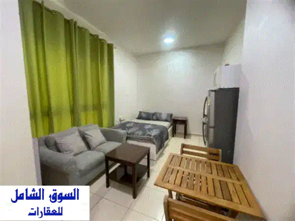 استوديو مفروش فاخر للإيجار الشهري بالجرف، عجمان |...