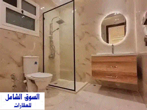 جاهزه للمعاينه  شقه +جاردن خاصه بفيو مفتوح بحري بالكامل تشطيب كامل للبيع في مايان الشروق al shorouk امام مدينتي بجوا لافيستا باتيو كازا+سوان ليك 3