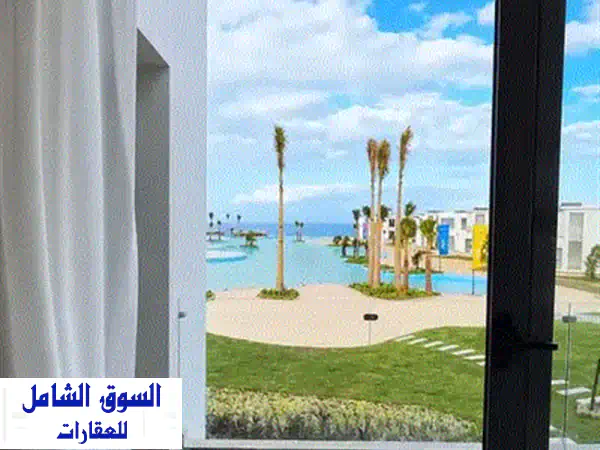 خصم35 +قسط 6 س شاليه بحري تشطيب Ultra Lux اطلاله من كل الغرف في كالي كوست  Cali Coast راس الحكمه بجوار فوكا باي & سيزر & هاسيندا 2