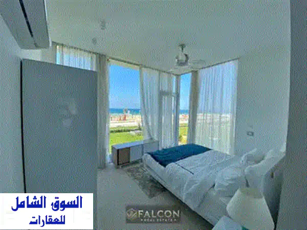 شاليه في قلب البحر استلام متشطب بالتكيفات  وفيو بانورامي علي البحر 2 د مشي للبحر دقائق الي مطار العلمين الجديد The Waterway+lavista 4