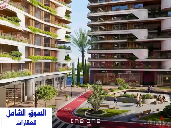 شقة 187 م للبيع سموحة  كومباوند The One (شارع ألبرت الأول)