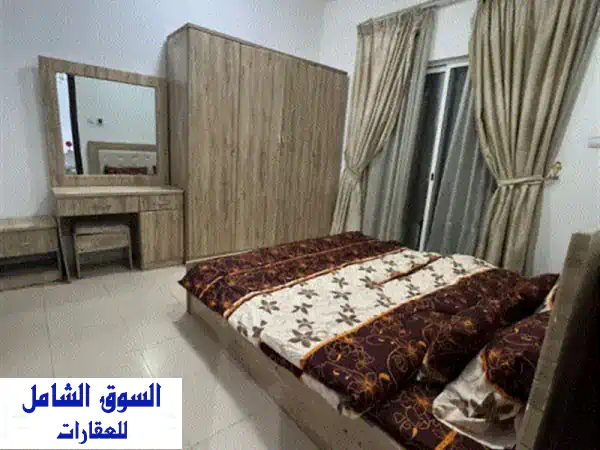 شقة مفروشة للإيجار الشهري أبراج سيتي تاور النعيمية 3 عجمان غرفة وصالة مفروشة بفرش نظيف ومرتب داخل ...