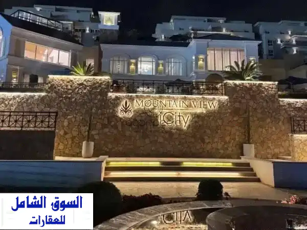شقة مميزة للبيع كورنر في ماونتن فيو اي سيتي نورث بارك التجمع الخامس بتقسيط حتى 2032 شامل باركينج