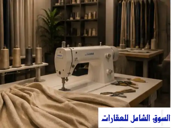 للبيع معرض قائم ومتخصص في تنجيد وتفصيل الستائر...