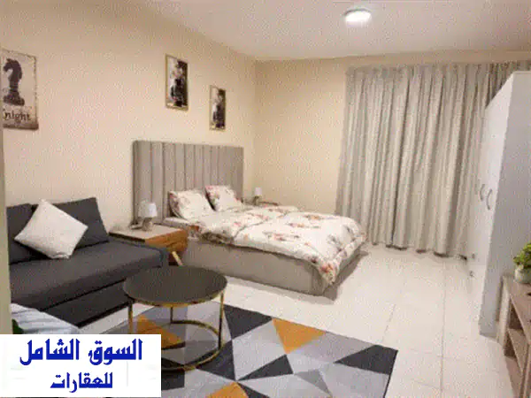 استوديو اطلالة بحرية على الكورنيش مساحة كبيرة...