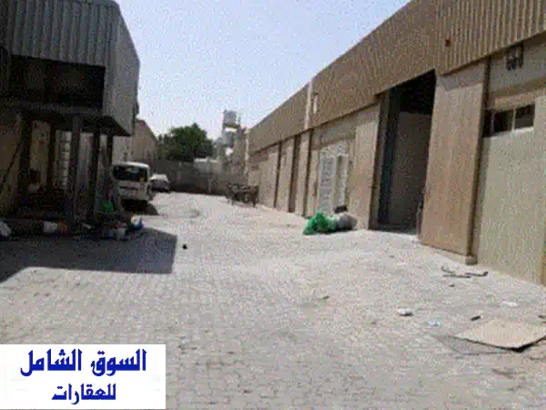 مستودع للإيجار في الجرف الصناعية 1 في عجمان، بموقع حيوي ومميز خلف دايموند بيست فود، بمساحة واسعة ...