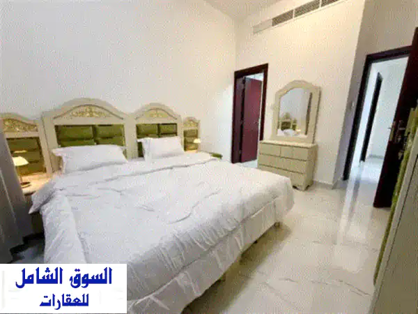 غرفة وصالة مفروشة في عجمان للإيجار الشهري  منطقة النعيمية 1، موقع مميز خلف فندق الساج، مقابل نستو، ...
