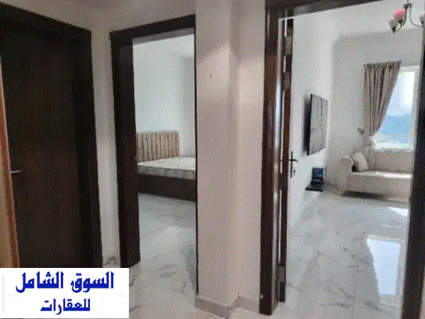 غرفة وصالة للإيجار السنوي مع الفرش منطقة الراشدية...