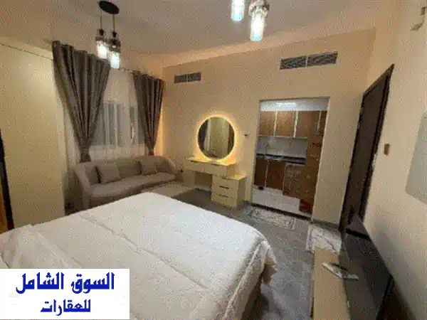 انضف استوديو مفروشه في إمارة عجمان أول ساكن أقرب نقطة الى دبي شغلك في دبي والسكن عندك غالي جبتلك ...