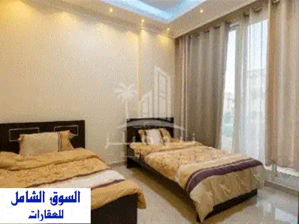 شقة مفروشة 3 غرف وصالة للإيجار في الروضة 3، قريبة من مطعم بحر الامارات، فرش جديد، 3 حمامات، مجهزة ...