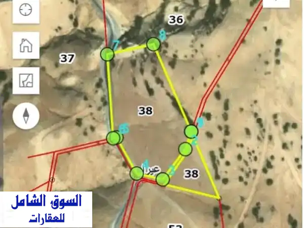 ارض زراعيه شارع واصل اطلاله غربيه