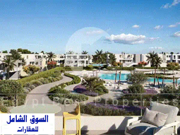شاليه 2 غرف نوم للبيع فى موقع مميز باطلاله لاجون بافضل تقسيمه واطول فتره سداد تصل الى 8 سنين فى بيت البحر فى سيدي حنيش فى الساحل الشمالى 3