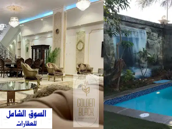 فيلا كلاسيك مكيفة بمسبح ساخن ب 5 غرف نوم و صالتين 200 م...