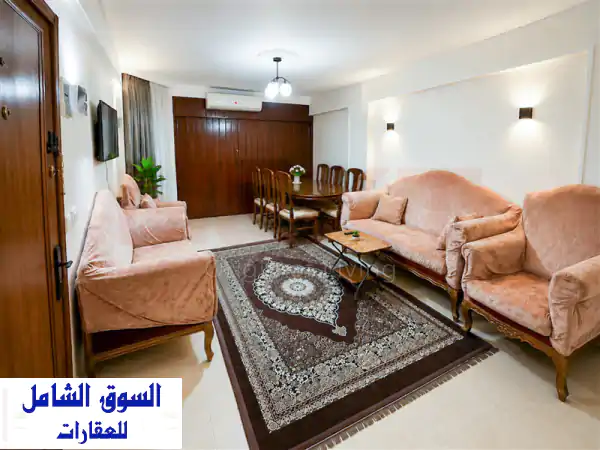 شقة للإيجار المفروش 100 م  سموحة ( ش النصر )
