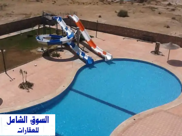 فرصة لا تُعوَّض! شاليه للبيع بقرية مرقيا جاردنز الإسكندرية - 86م² بحدائق وحمامات سباحة وأكوا بارك وشاطئ خاص (صيانة مدفوعة حتى 2027)