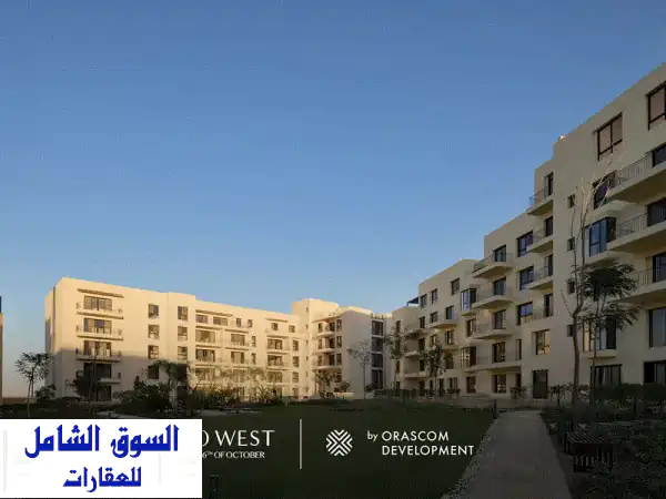 شقة  متشطبة  للبيع في او ويست استلام فوري باقل سعر في الماركت