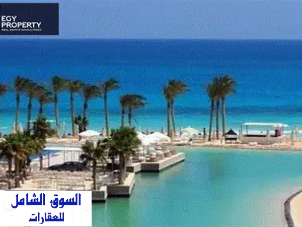 شاليه للبيع متشطب سوبر لوكس فيو على البحر استلام فوري في هاسيندا وايت Hacienda White 4