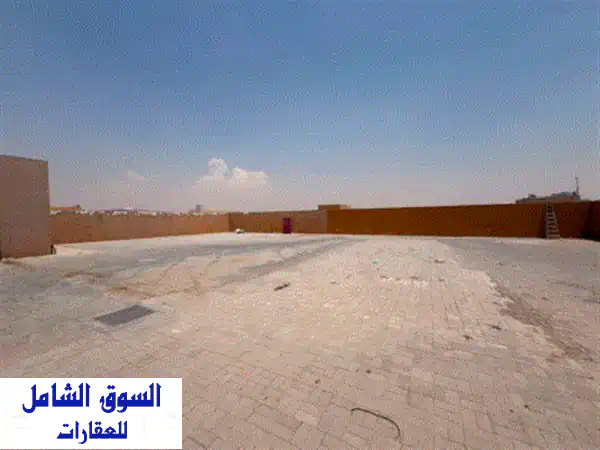 إيجار حوطة 10000 قدم بالصجعة: أرض جاهزة بموقع...