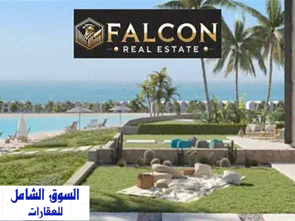 شاليه للبيع ديزاين luxuryتشطيب خيالي صف اول علي البحر فيو بانورامي ع البحر+ الشاليه تريبل فيو pool+land scap +sea بجوار فوكا بايلافيستاكالي كوستسيا 3