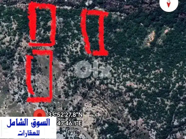 صفقة العمر! 3 أراضي استثنائية بمساحة 12130 م² للبيع في ترشيش، لبنان - إطلالات بانورامية وموقع هادئ (نسبة بناء 30%)