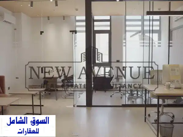 مكتب اداري متشطب بالتكيفات جاهز للتشغيل