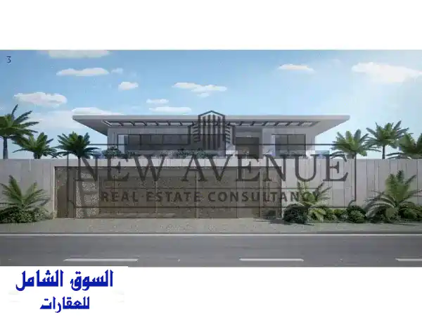 شاليه للبيع مباشرة على البحر بمقدم 5  في وادي يم رأس الحكمة الساحل الشمالي من شركة مدن Wadi Yemm Ras El Hekma North Coast by Modon