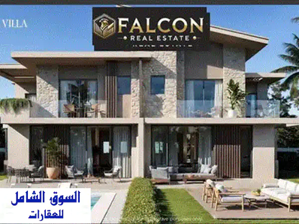 فيلا VIP بخصم 28  صف اول Full sea view بأميز لوكيشن للبيع في سيزر سوديك راس الحكمه Caesar sodic بجوار لافيستا رأس الحكمه وكون واوجامي وماونتن فيو
