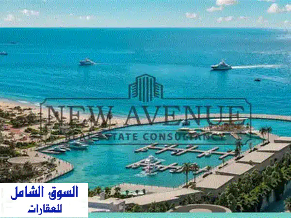 تاون هاوس بإطلالة مباشرة على البحر والمارينا + تصميم كورنر بحديقة واسعة  بمقدم 5  والمتبقي على  اقساط في سولت الساحل الشمالي شركة مصر للتطوير العقاري 2