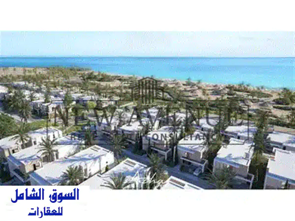 توين هاوس  للبيع صف أول على اللاجون في أزها الساحل الشمالي Azha North Coast رأس الحكمة من شركة مدار Madaar 2