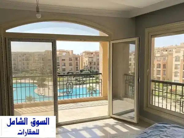 ارخص شقة بحري باقل سعرها 25  اطلاله علي MEGA POOL كمبوند ستون ريزيدنس التجمع الخامس  Stone Residence دقايق الي ماونتن فيو و ميفيدا و بالم هيلز و AUC