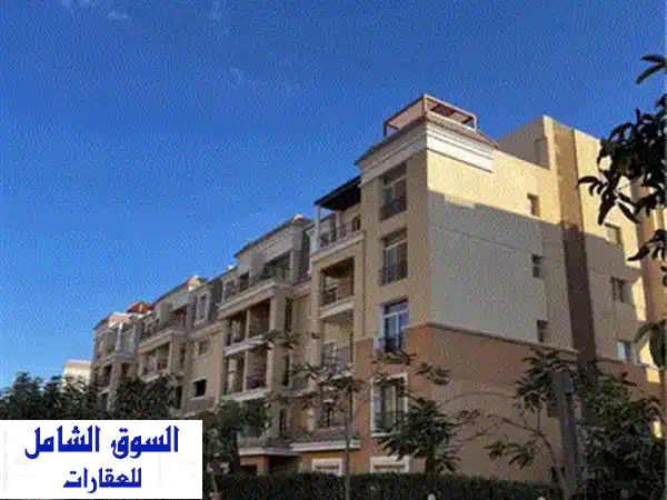 للبيع شقة غـرفـتـيـن امام مدينتي فى كمبوند سراى القاهرة الجديدة  المستقبل سيتي Sarai New Cairo 3