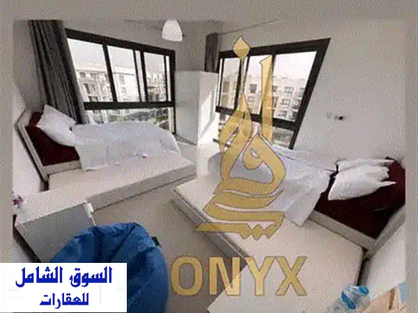 شاليه 106 م للبيع ريسيل استلام فوري باقل من سعر السوق بغرفتين نوم في مارينا مراسي بالساحل الشمالي  Marassi Marina in North Coast 3