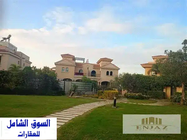 فيلا للبيع في مدينتي نموذج H  بسعر مميز جدا باكبر مساحه الاراضى 570 م  واميز لوكيشن بالقرب من الفور سيزون   (توين هاوس ) استلام فوري موقع مميز