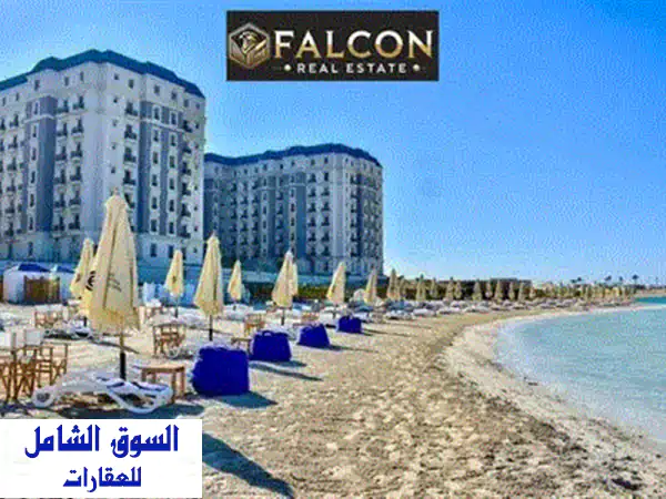 شقة  للبيع بحري  الطريق خطوت من اللاجون  كاملة التشطيب جاهزة للمعاينة  في الحي اللاتيني بمدينة العلمين الجديدة الساحل الشمالي latin district 2