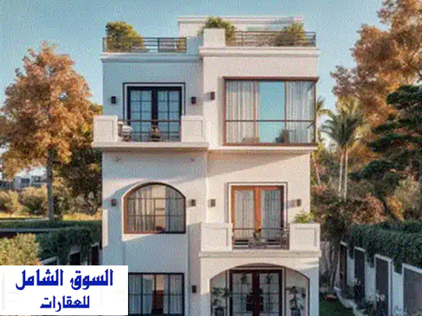توين هاوس للبيع بمقدم 10  فقط 240 متر +160 م جاردن خاص بكمبوند جيرونا بموقع مميز في قلب زايد الجديدة واستمتع بالهدوء والمساحات الخضرا 3