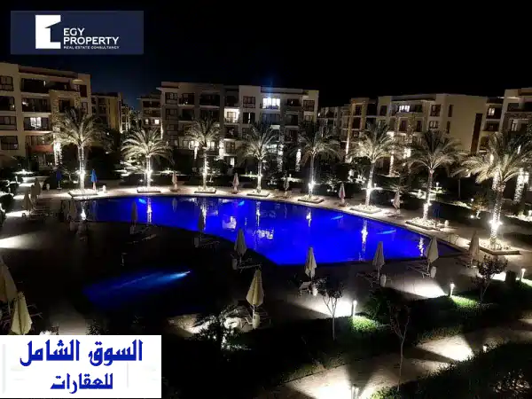 اقل سعر شاليه علي حمام السباحة للبيع في مارينا مراسي سيدي عبد الرحمن  الساحل الشمالي