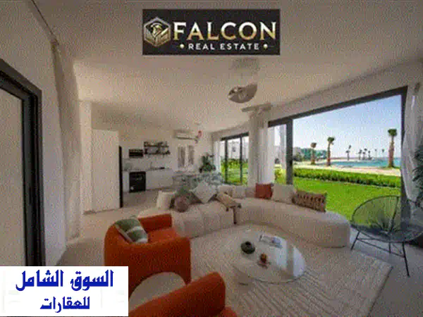 خصم35 +قسط 6 س شاليه بحري تشطيب Ultra Lux اطلاله من كل الغرف في كالي كوست  Cali Coast راس الحكمه بجوار فوكا باي & سيزر & هاسيندا 4