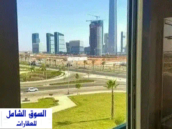 شقه للبيع تشطيب الترا مودرن فيو علي البرج الايقوني في R3  كمبوند المقصد العاصمه الاداريه دقايق من مدينتى Al Maqsad in New Capital 3