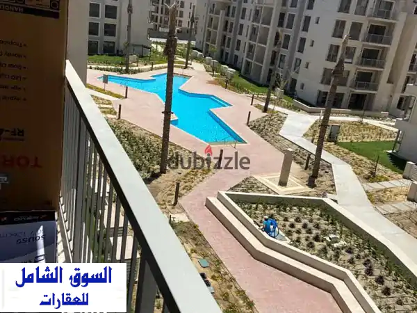 شالية فيو حمام سباحه للايجار في مارينا مراسي