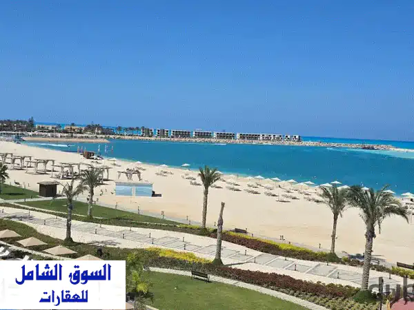 بفيو بانورامي علي المارينا استلم شالية كامل التشطيب في مارينا 5 الساحل الشمالي