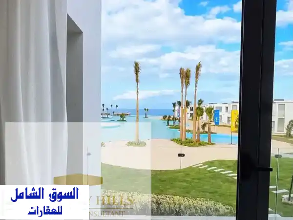 اخر فيلا vip بجانب مراسي شايفه البحر دايركت باعلي كميونتي بتشطيب كامل