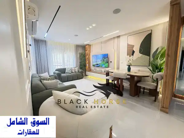 شقة مفروشة 3 نوم للإيجار في كمبوند الرحاب – 131 متر، تقسيم معدّل