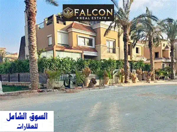 فيلا للبيع كورنر بحري وفيو خيالي علي واجهتين بجوار مدينتي في سراي sarai